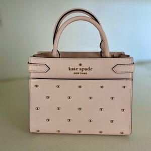 Kate Spade Staci Heart Studded Satchel Purse